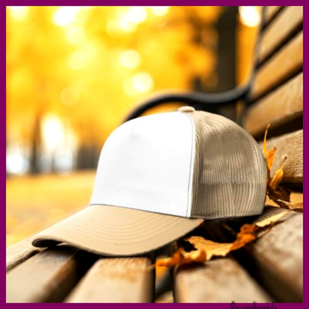 Adjustable Mesh Baseball Cap, Structured Cotton T… - image 3